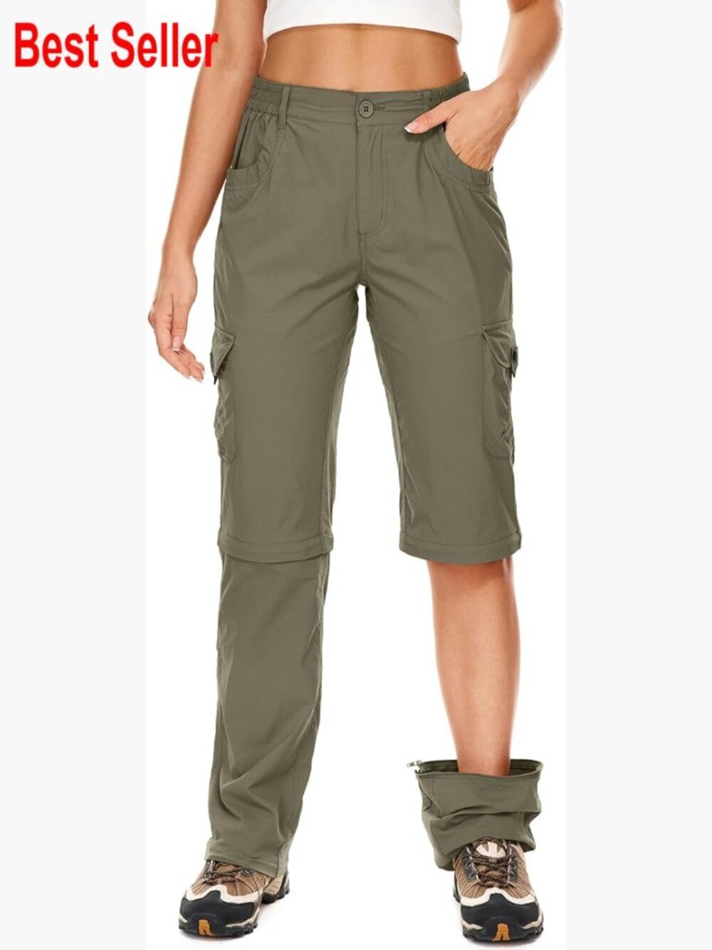 Convertible Quick Dry Hiking Pants with Zip-Off Legs, UPF 50
